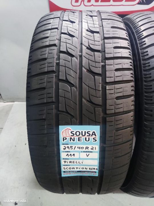 2 pneus semi novos 295-40r21 pirelli - oferta dos portes