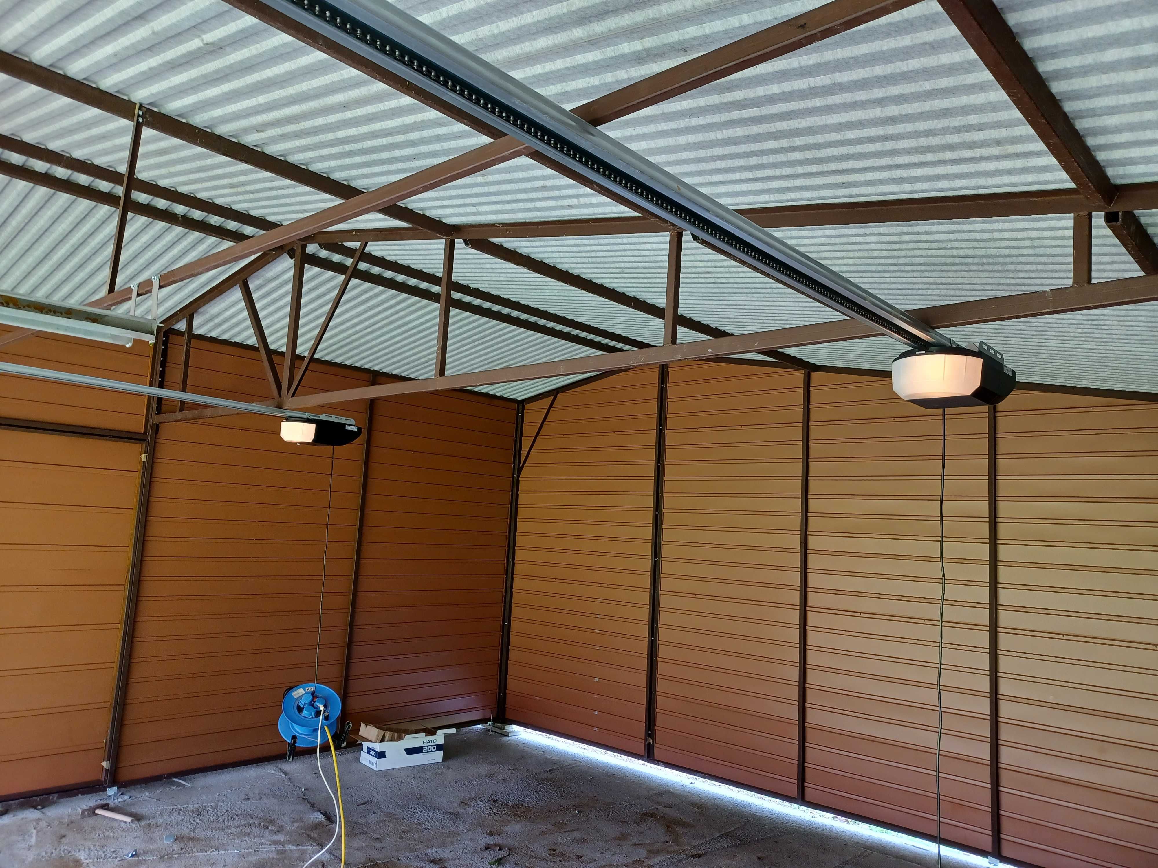 Garaże blaszane drewnopodobne 3x5 6x6 kojce