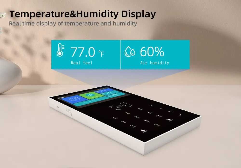 Alarme Tuya GSM/WiFi Sem Fios + 4 Câmaras HD Android/iOS PT (NOVO)