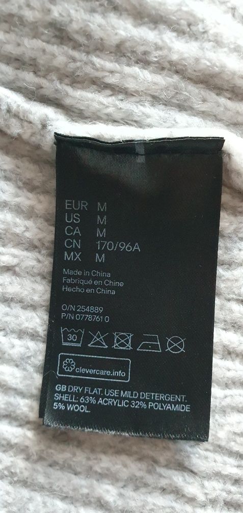 Sweter damski z kapturem h&m, Sweter damski M, sweter zimowy M, swetr