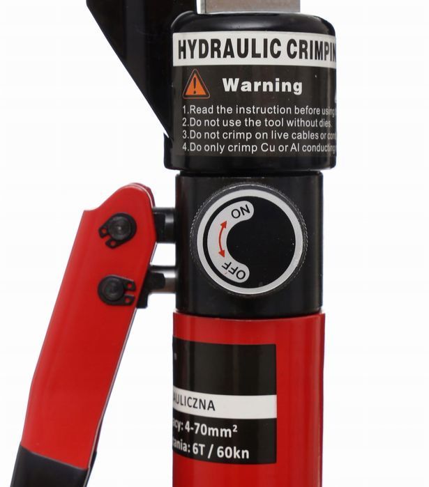 Zaciskarka Praska Hydrauliczna 4-70Mm Zestaw Matryc Do Kabli