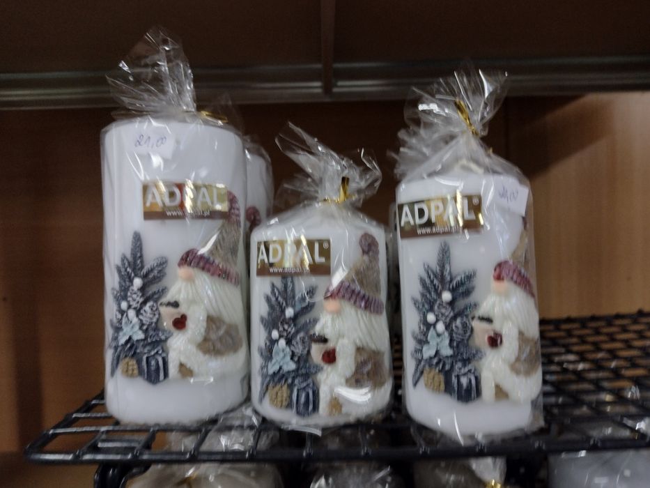 Zestaw świecy Adpal Gizmo Elf kolor biały