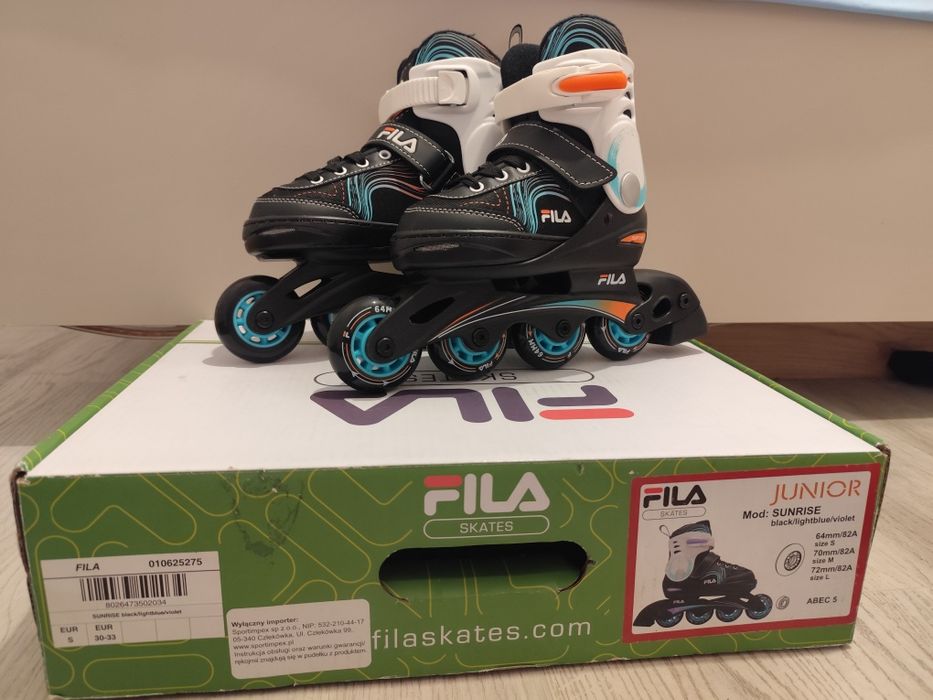 Nowe rolki Fila skates 30-33 junior