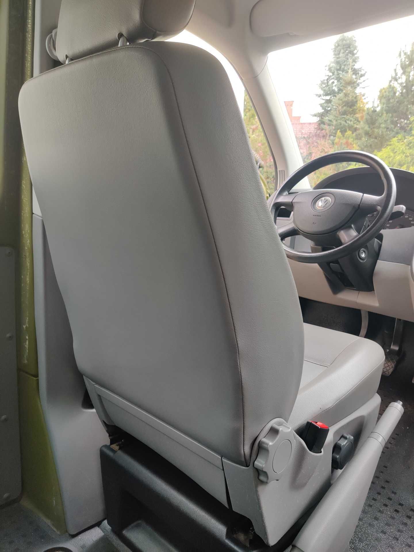 Fotel Kierowcy i Pasażera Skaj Komplet VW Transporter T5 T6 AIRBAG