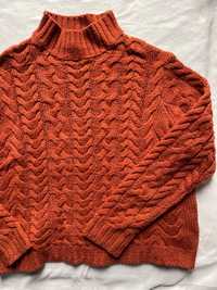 Pomarańczowy sweter - Cropp - S