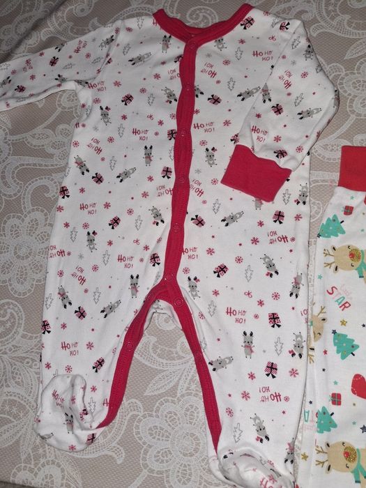 Śpioszki świąteczne Boże Narodzenie rozmiar 62