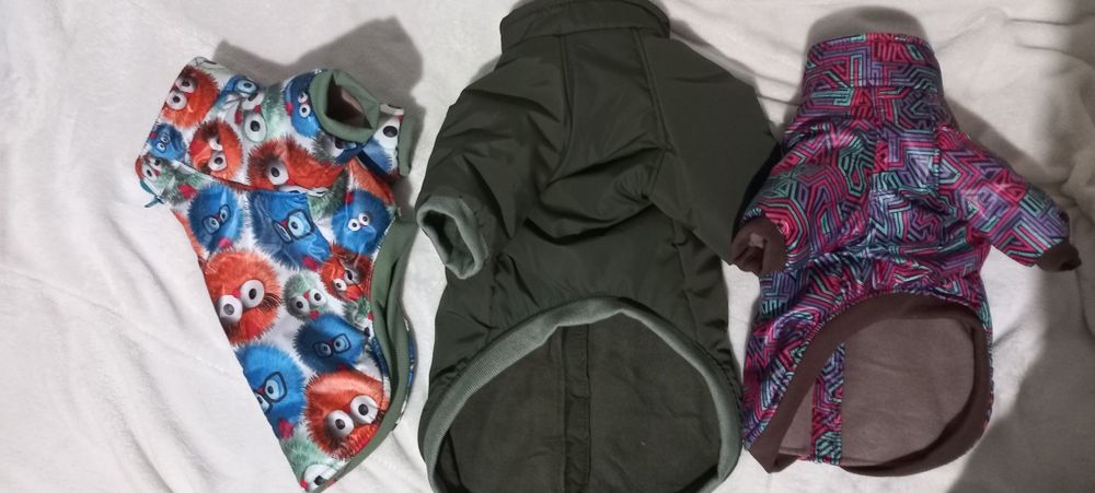 Куртка зимняя теплая для йорка бульдога  таксы стафа чихуахуа собак