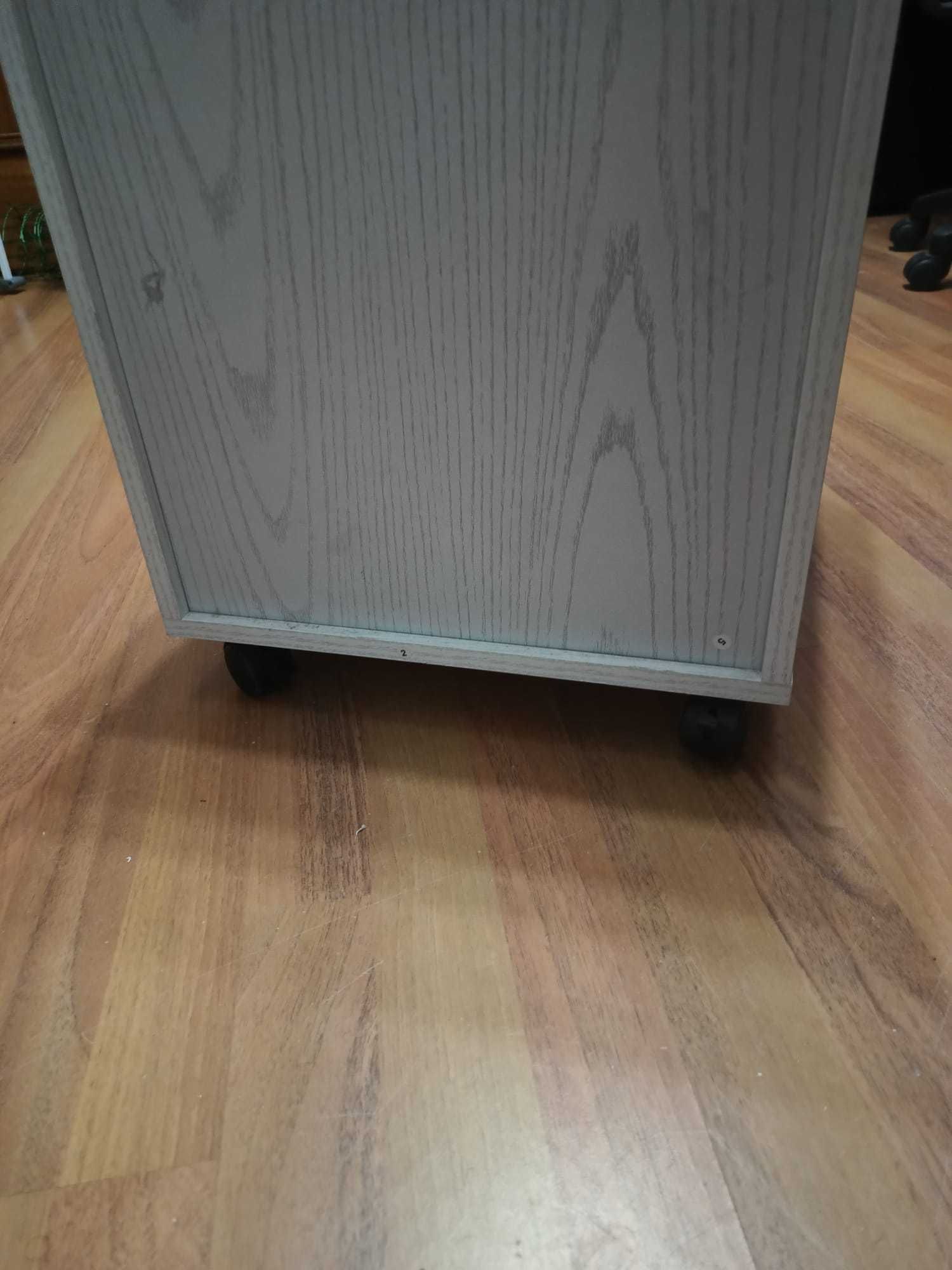 Bloco de Gavetas de Madeira Móvel para Arquivos com 2 Gavetas