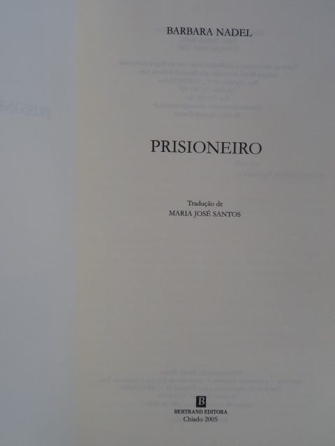 Prisioneiro de Barbara Nadel