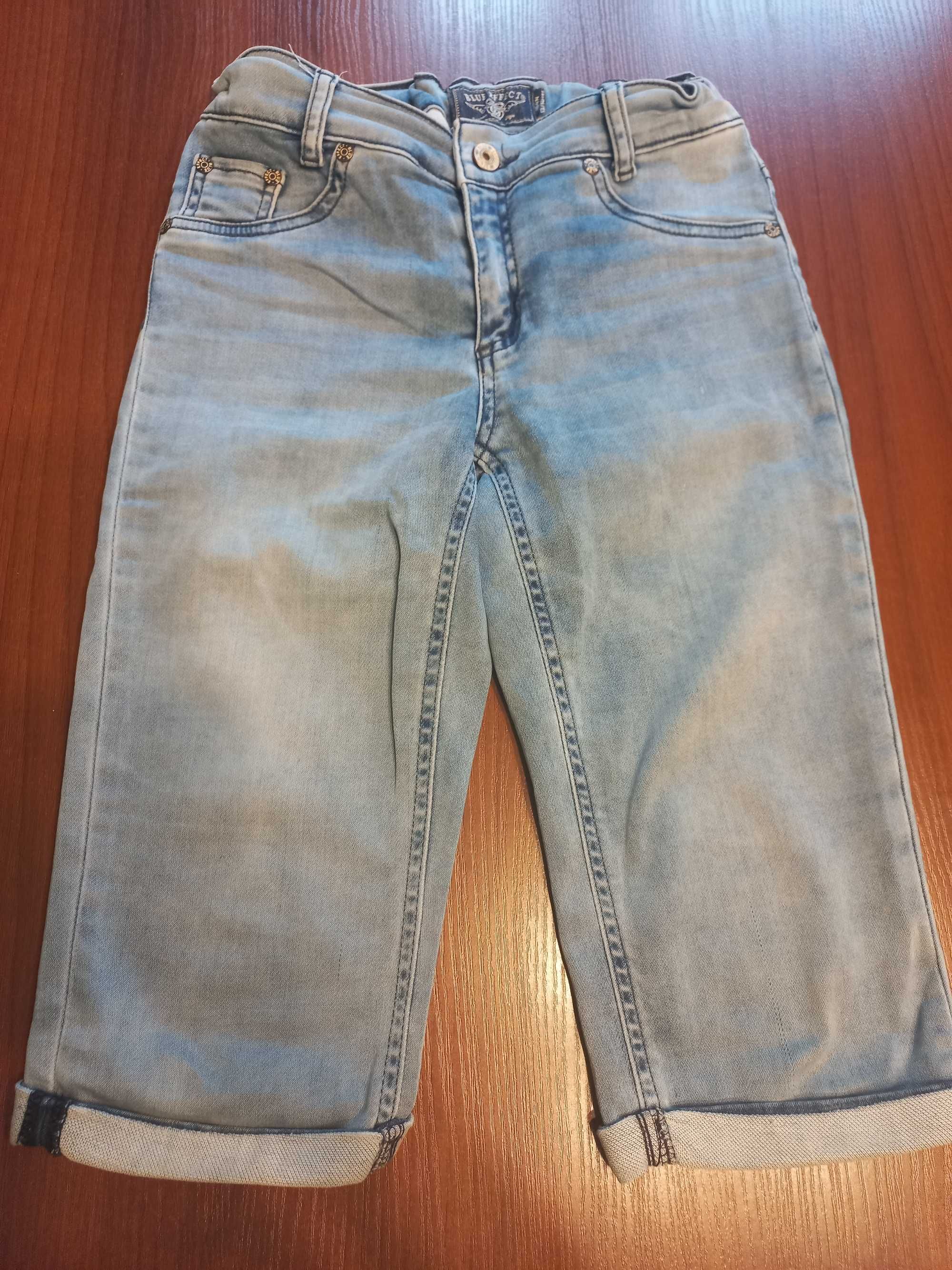 Rybaczki jeansowe Blue Effect krótlie spodenki elastyczne r. 164