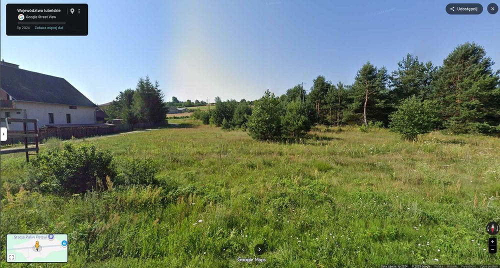 Sprzedam działkę budowlaną – Krasnobród / Majdan Wielki