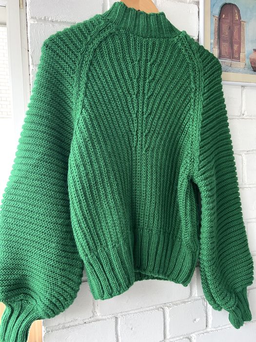 Зелений (ізумруд) жіночий теплий светр