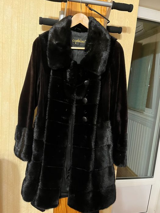 Шуба норкова чорна ексклюзивна