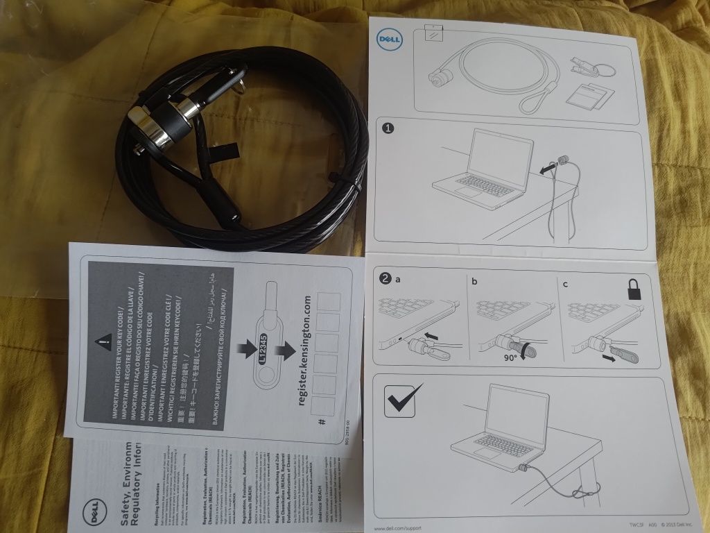 Linka zabezpieczająca Dell Premium Keyed Lock 99HPV 1.8M 90stopni

Spe