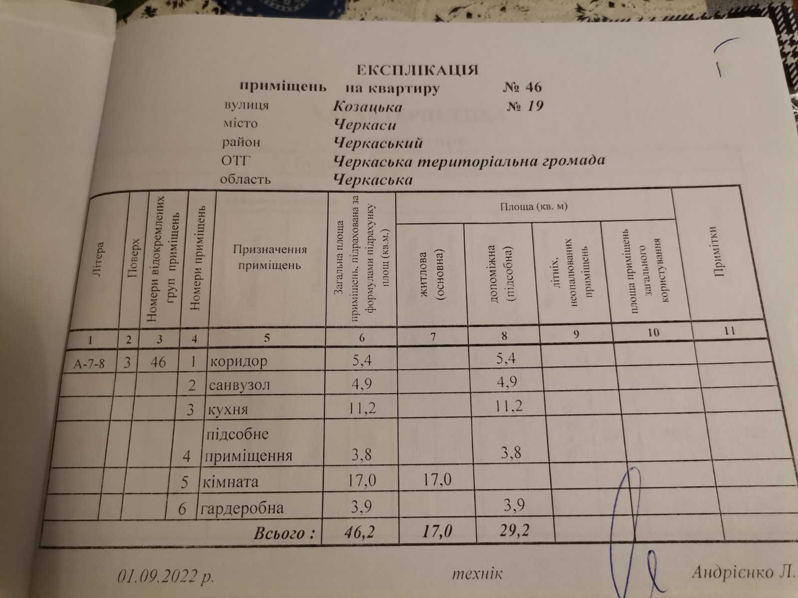 1-кв. 46,2 м2 в елітному ЖК "CITI - PARK"