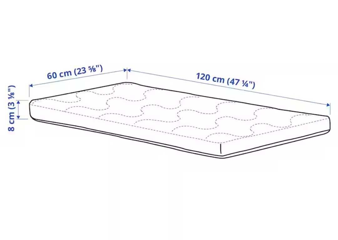 Łóżeczko IKEA + materac