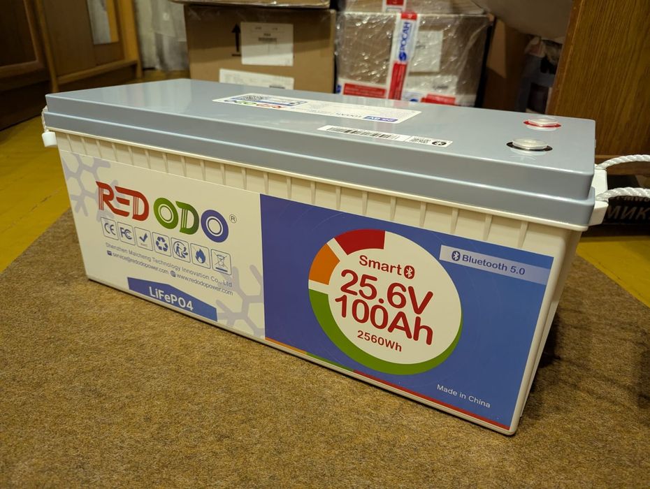 Акумулятор LiFePo4 redodo 24В 2560Wh + Bluetooth 5.0