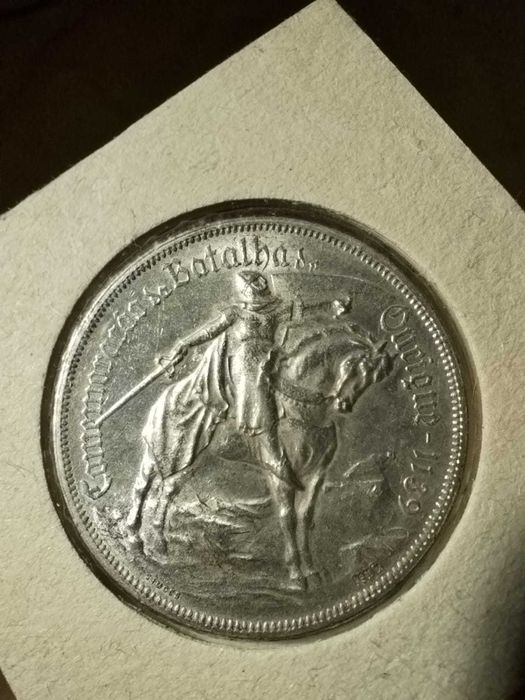 1928 - Portugal - Batalha de Ourique - 10 Esc - Prata
