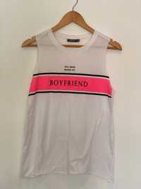 T-shirt branco Bershka