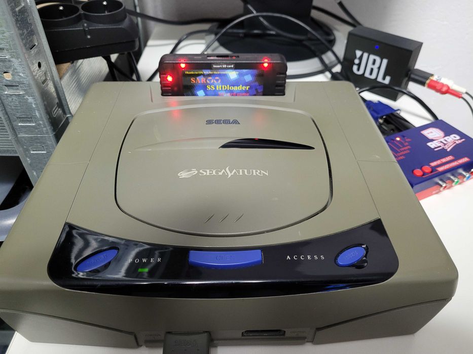 SEGA SATURN SAROO HDLoader wersja ELITE niebieska płyta PCB
