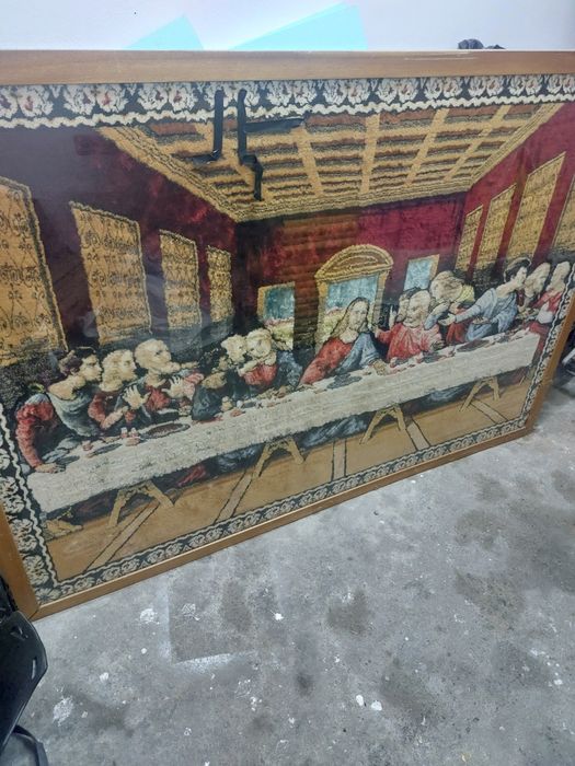 Quadro de Parede em tapete "Última Ceia "