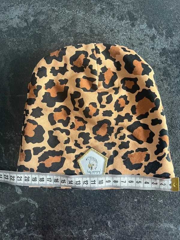 Komplet Hey Popinjay spodnie baggy 80/86 print animal na jesień Gepard