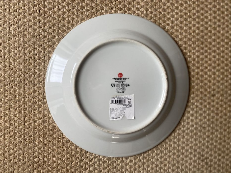 Prato Porcelana Mickey Mouse Disney - Novo