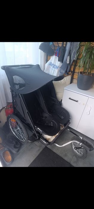 Wózek przyczepka 2 osobowy na każdy teren