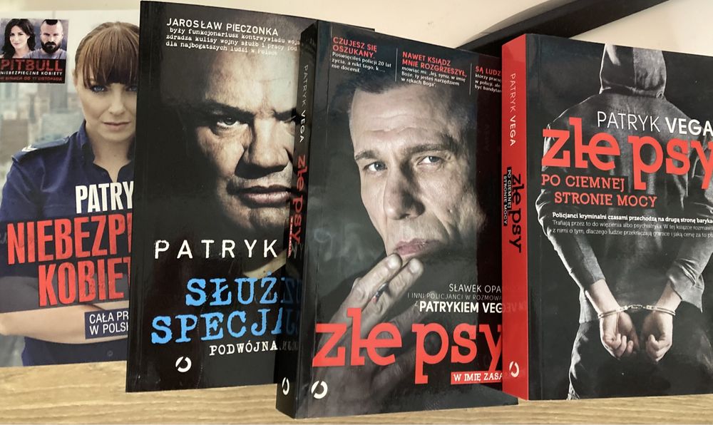 Patryk Vega 4 książki Złe psy służby specjalne niebezpieczne kobiety