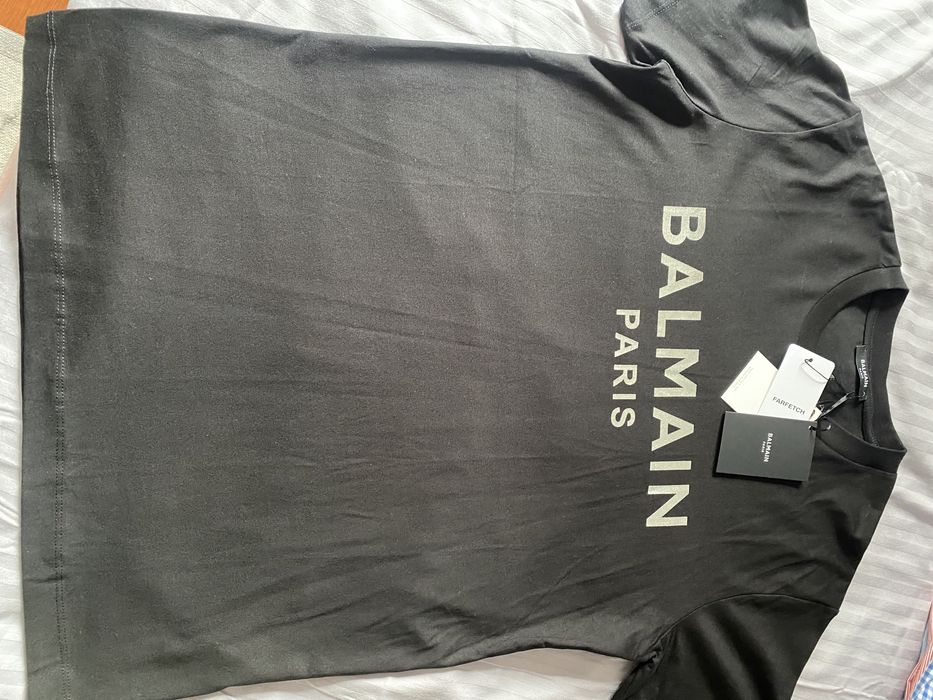 Koszulka BALMAIN Paris T-shirt czarny rozm.M