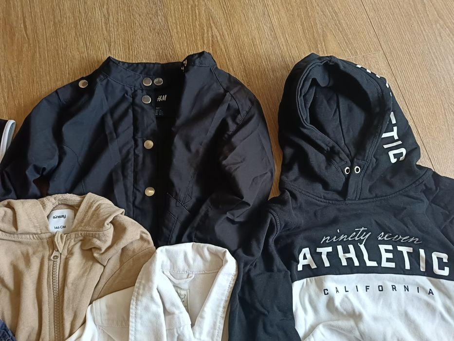 Kurtka, bluza, legginsy H&M, Sinsay, Terranova, 140-146 , 7 szt