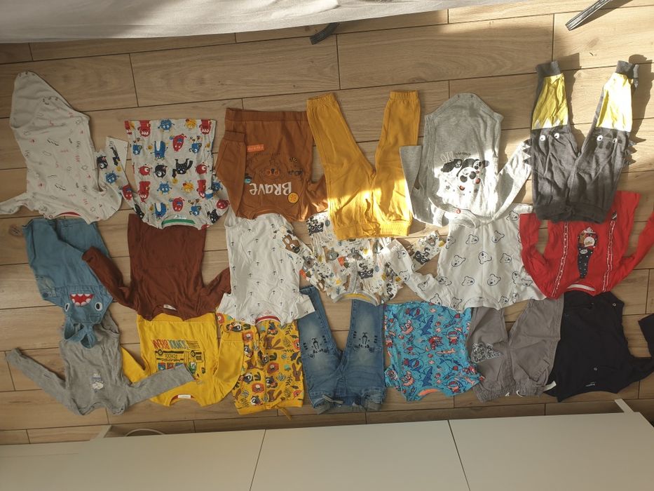 Paczka ubranek dla chłopca 101 elementów 86/92