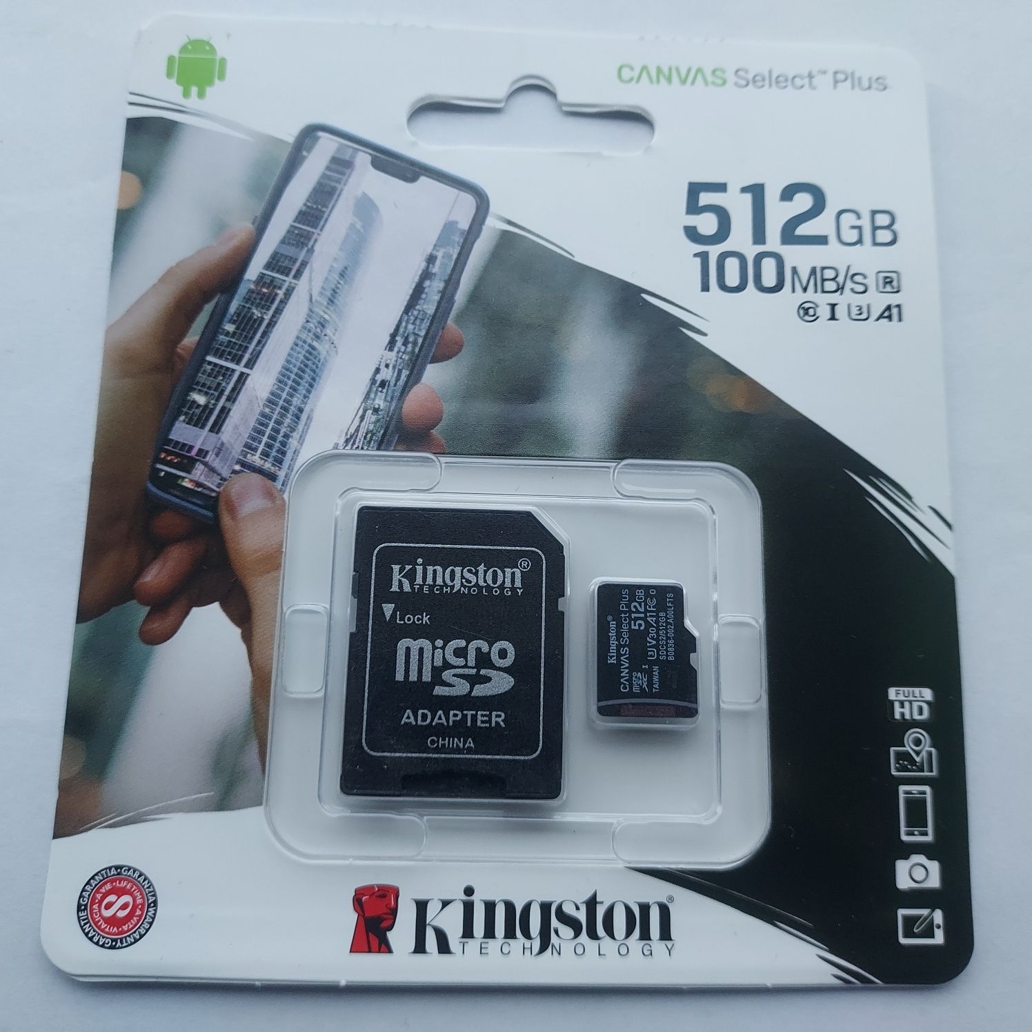 Мікро  SSD накопичувач Kingston 512Gb.