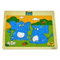 1xPuzzle drewniane edukacyjne 20 el.