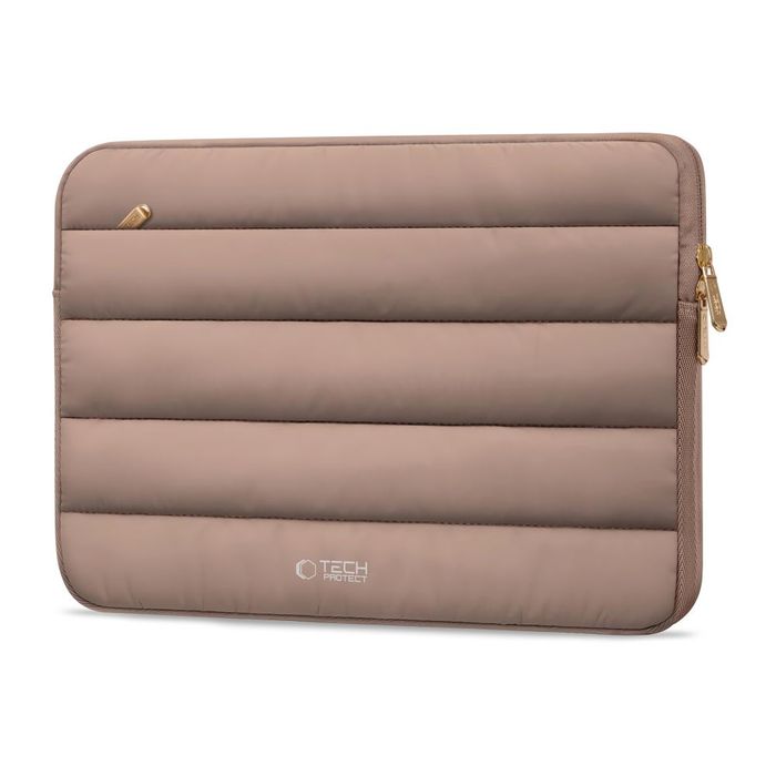 Etui TECH-PROTECT Fluffy DO laptopa 15-16" Miękka Wyściółka Orzech