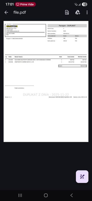 Słuchawki Samsung buds 3