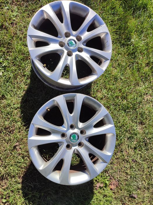 Диски R17 Skoda оригінал.ET 49.Використовувались на Skoda superb.