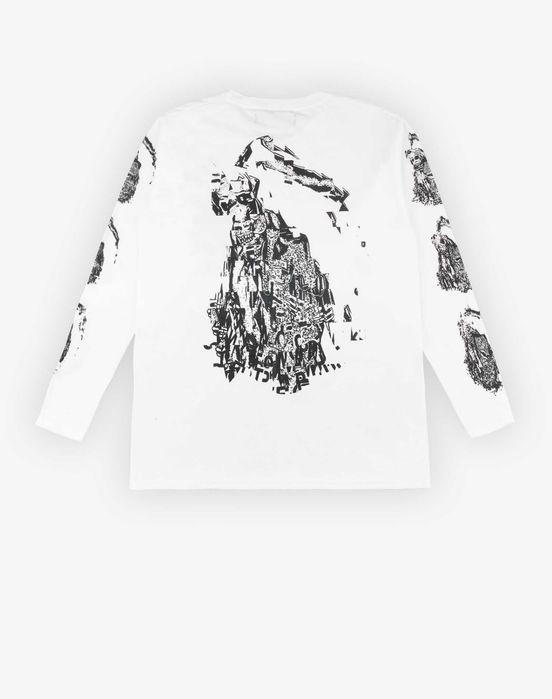 Новый Лонгслив Подмост Скейтбординг Малыш Антон Дисторшн Белый