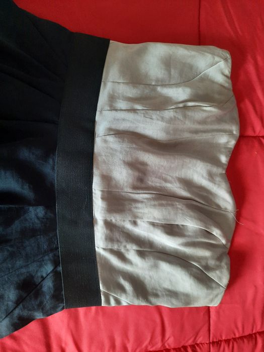 Vestido cai cai acetinado