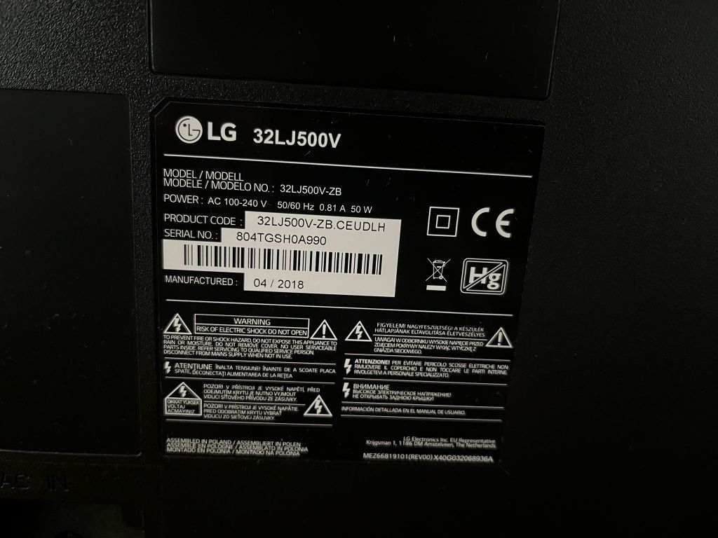 TV LG 32 polegadas