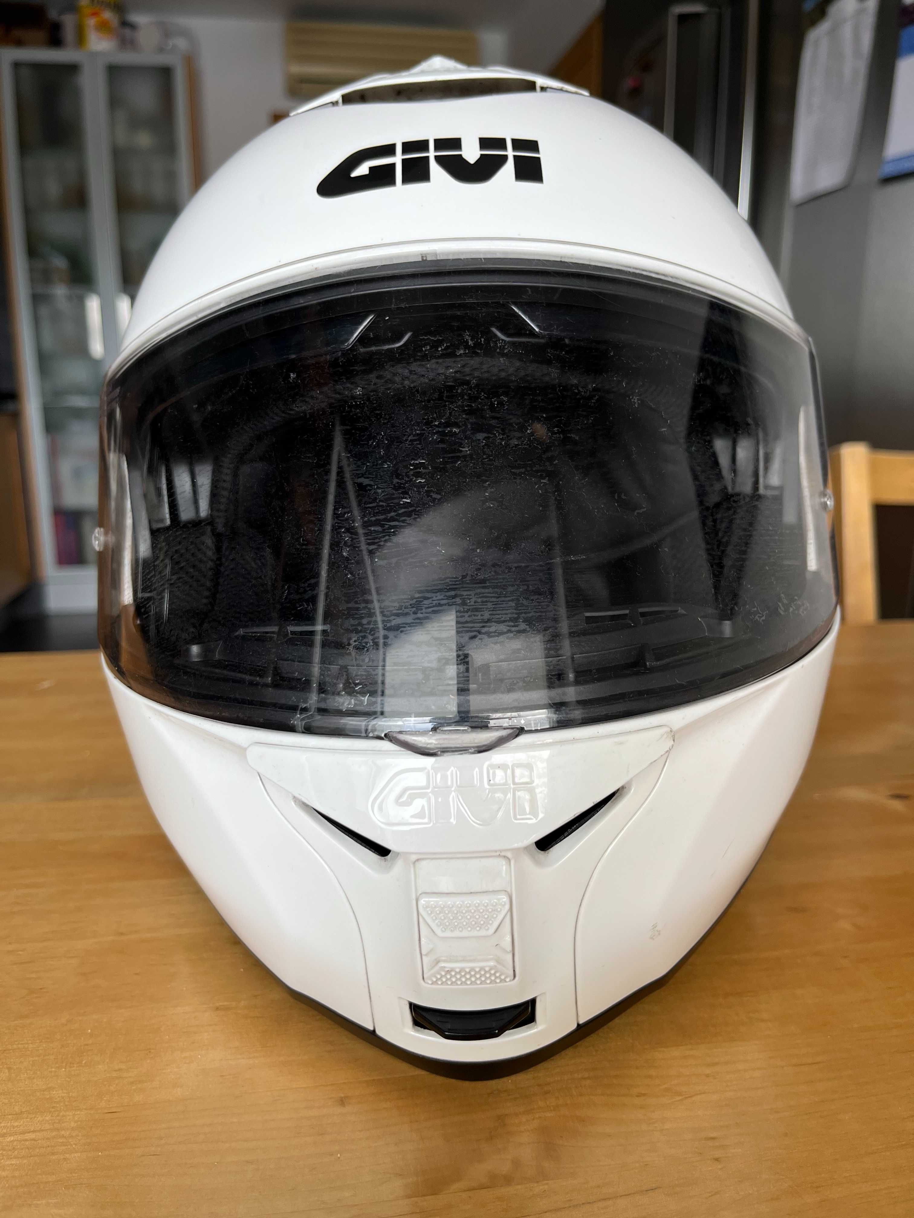 Capacete de Mota Branco Modular Givi X.21 Challenger [L 60]