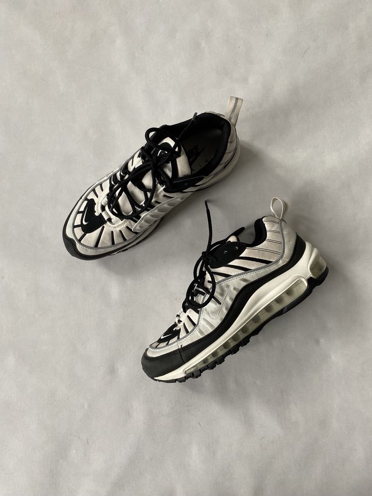 Nike Air Max 98 Black Sail кроссовки найк