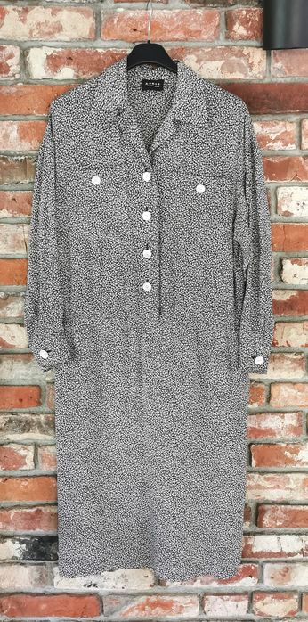 A-k-r-i-s Jedwabna Sukienka Damska Koszulowa xl silk