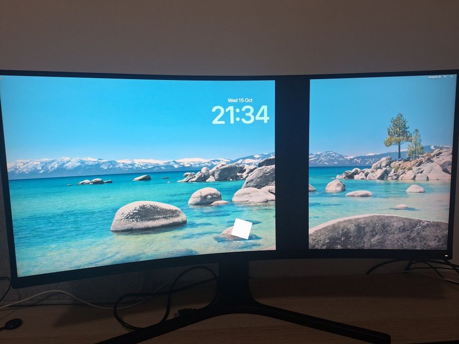 Mi monitor 34'' danificado