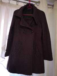 Płaszcz płaszczyk ocieplany, flauszowy, kurtka dłuższa, 36 S