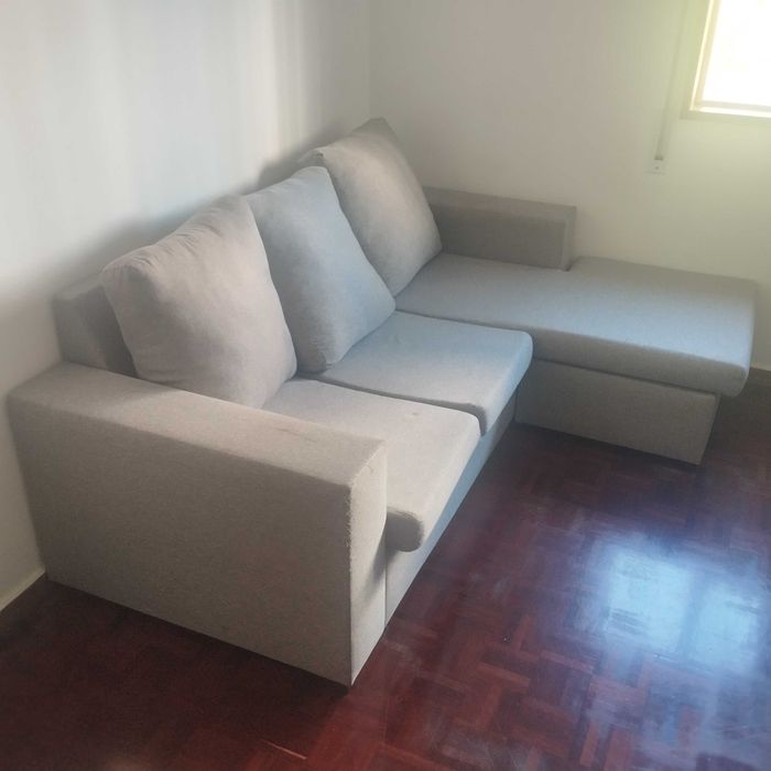 Sofá chaise lounge 3 lugares