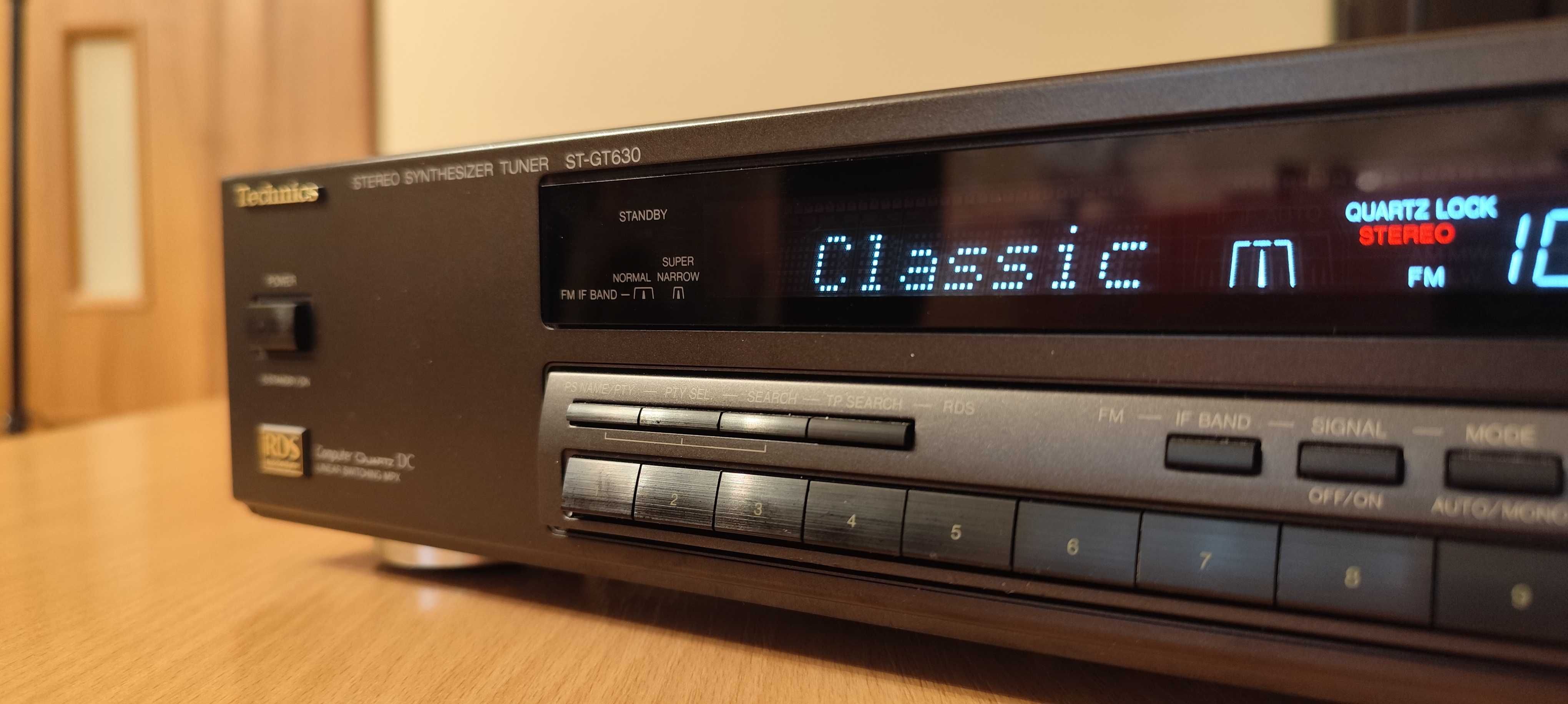 Technics ST-GT630 topowy tuner RDS STAN KOLEKCJONERSKI