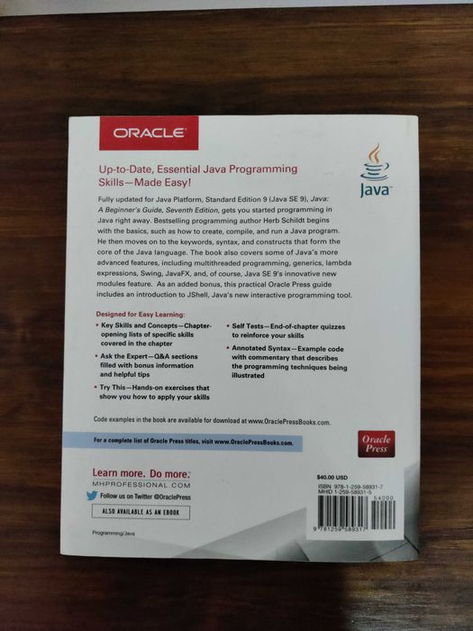 JAVA - A Beginner's Guide (ORACLE)