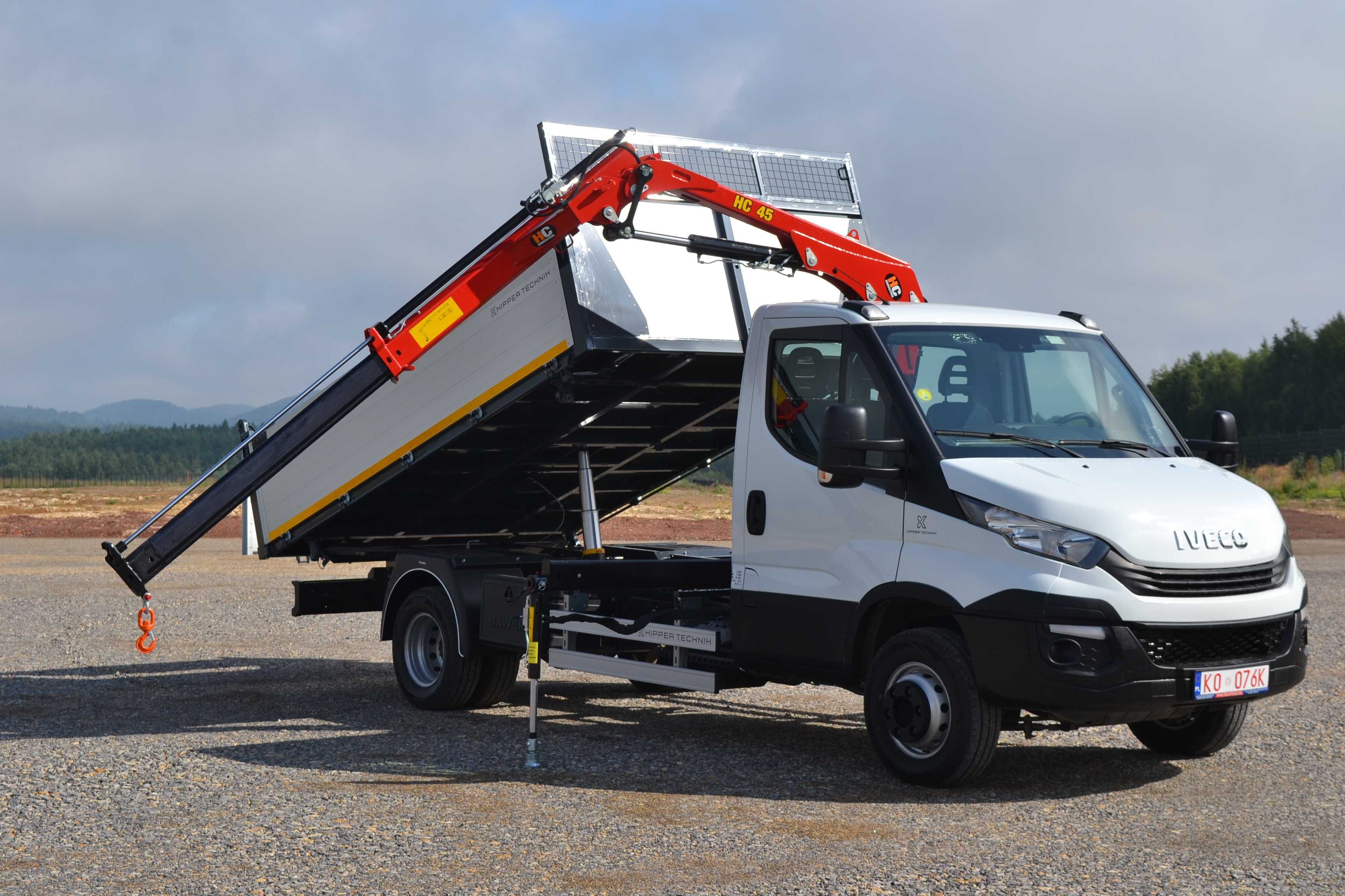 Zabudowa WYWROT Wywrotka Żuraw HDS Kiper Producent IVECO DAILY 72C 70C