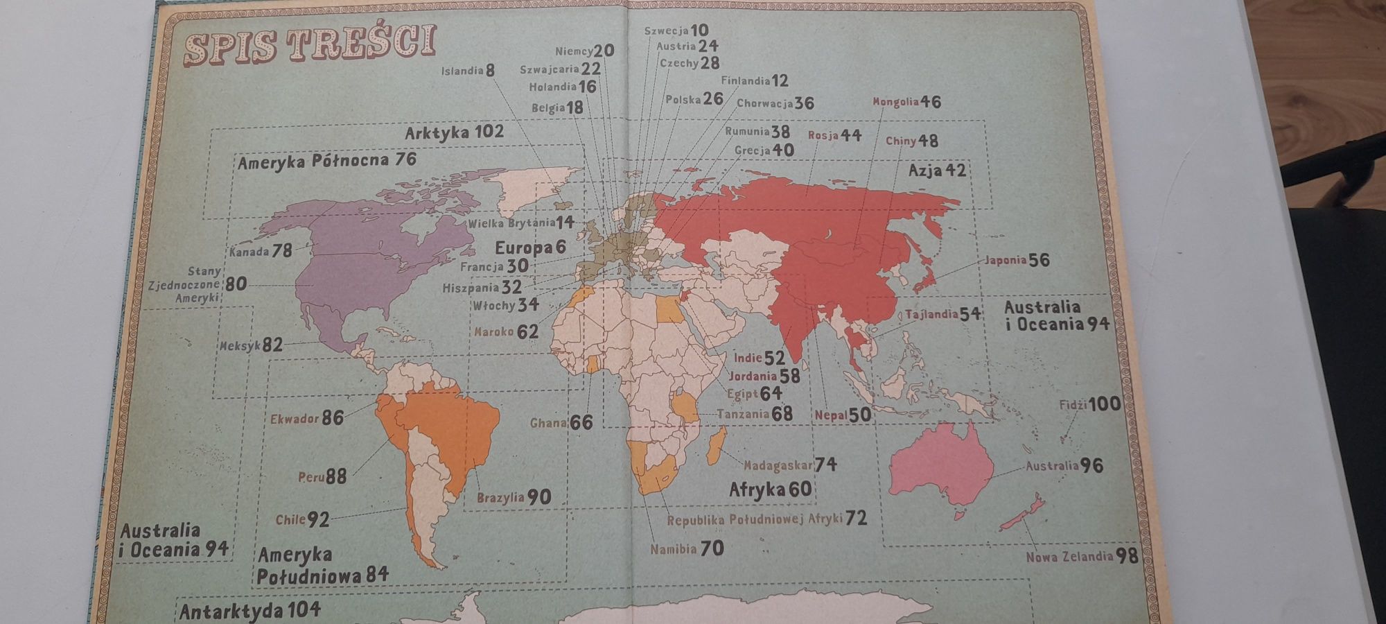 Atlas dla dzieci - Mapy świata